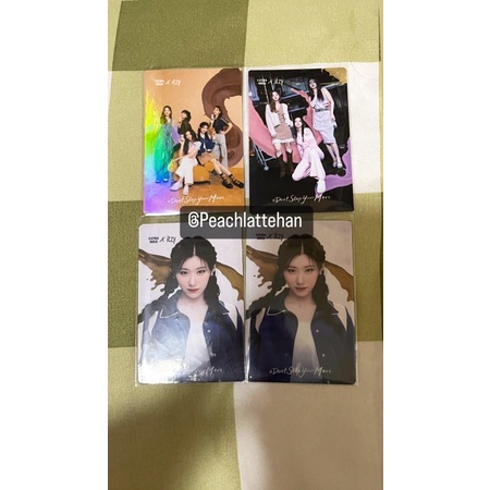 PC photocard Itzy x Ultramilk Yeji Chaeryeong Yuna Lia Ryujin