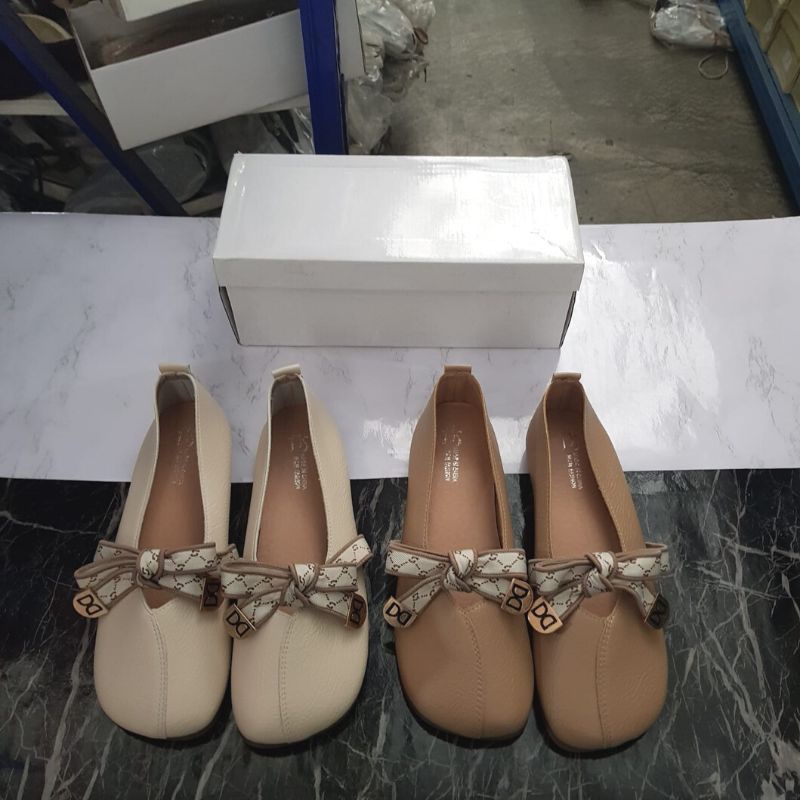 COD BAYAR DITEMPAT  &gt; &gt; &gt; 21669 Flat Shoes Ballerina Sepatu Wanita Import