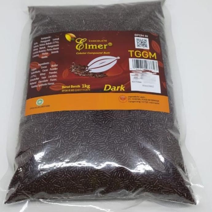 Meses chocolate cokelat coklat elmer Tropical Dark Gold 1kg