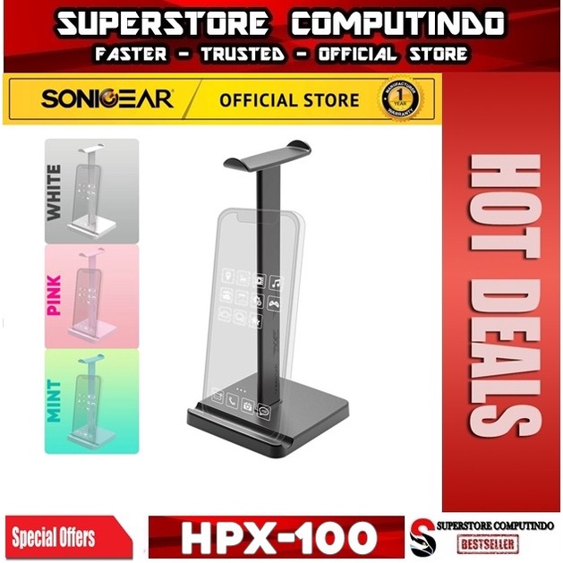 Stand Headset Gaming Sonicgear HPX-100 |Headset Stand Sonicgear HPX100