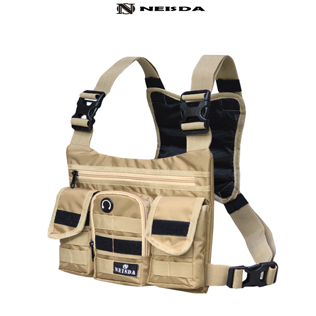 Chest bag tas dada tactical neisda rider one krem