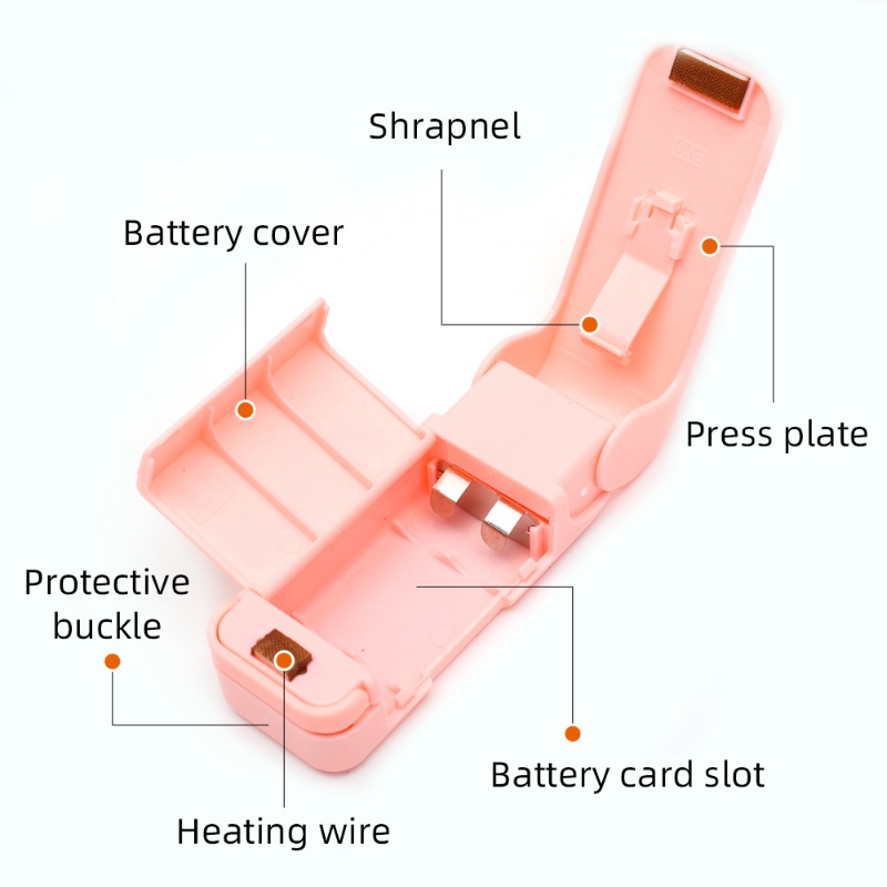 Mesin Penyegel Snack Pemanas Plastik Mini Portabel Genggam Paket Makanan Bags Sealer Hand Press Pres Pengawetan Bags Klip Penyegel Alat Penyegel Tahan Lembab Aksesoris Dapur