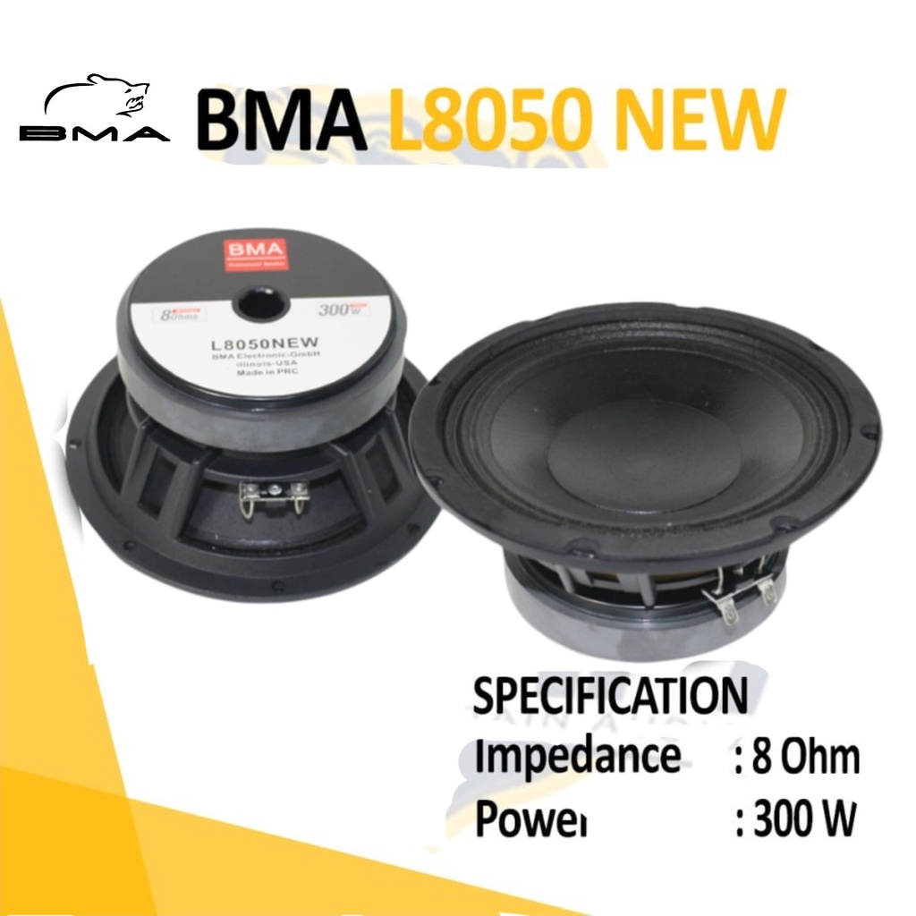 Speaker Komponen BMA L8050 Spiker BMA L8050 Speker Komponen BMA L8050