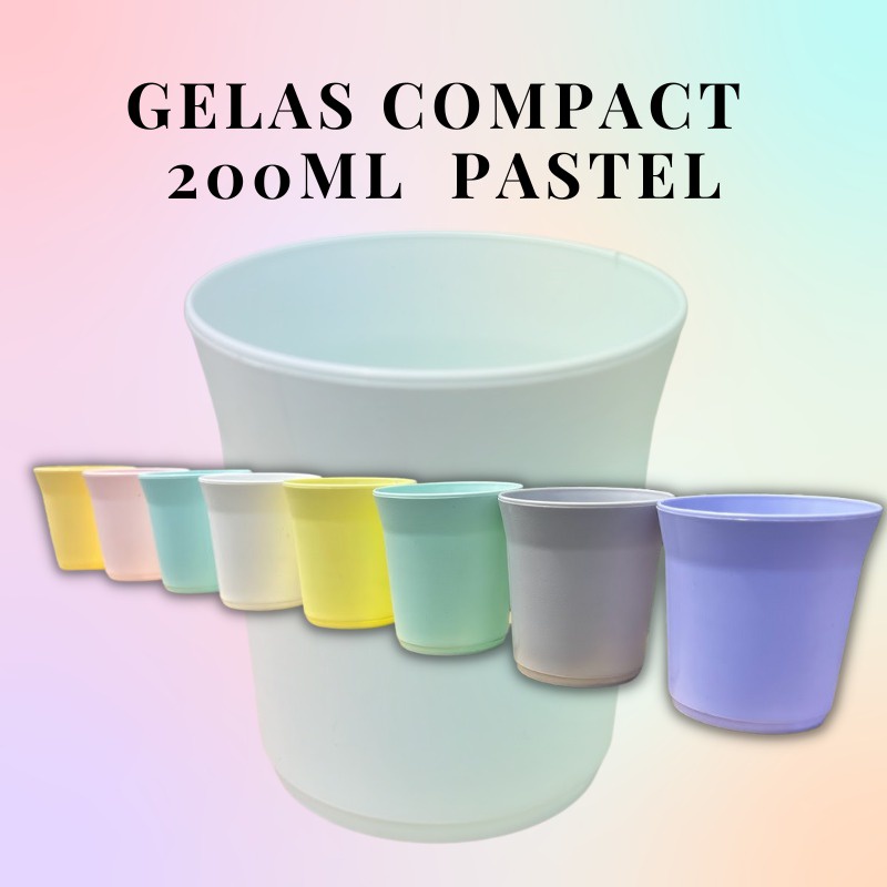 Gelas Plastik Warna Pastel dan Transparan Ukuran 280ml - 250ml - 300ml - 400ml