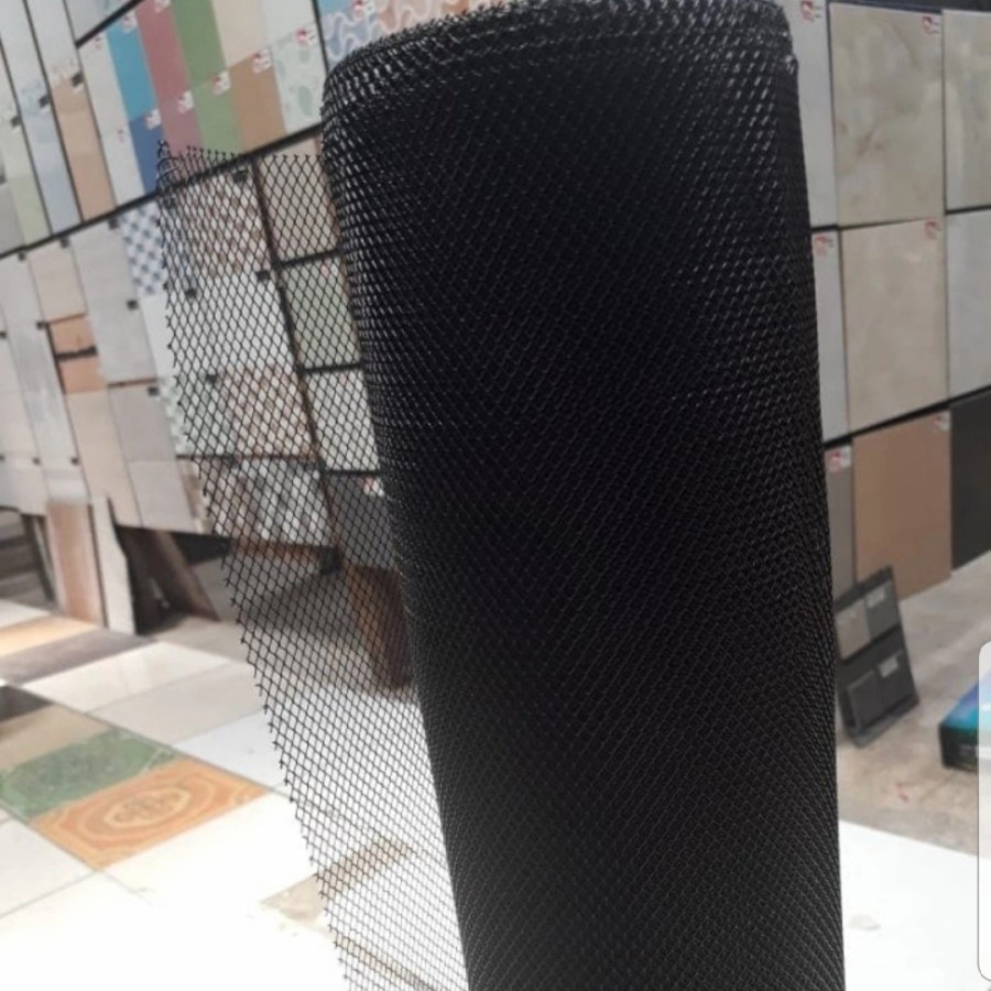 RAM NYAMUK PARABOLA BAJA HIJAU/HITAM KAWAT SUPER // 1 (SATU) ROLL