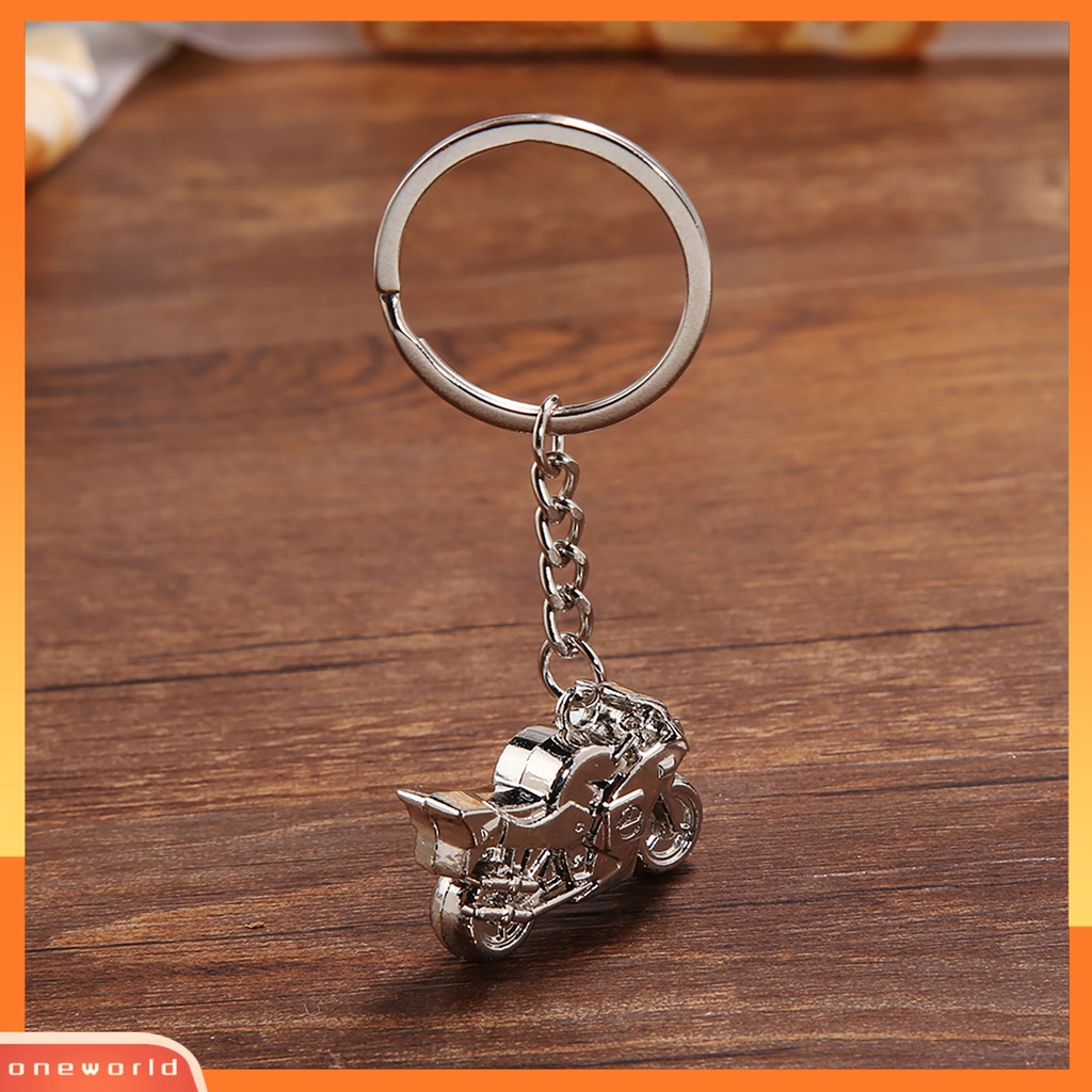 {oneworld} Pria Keyring Exquistie Hias Zinc Alloy Motor Keren Liontin Gantungan Kunci Untuk Pesta