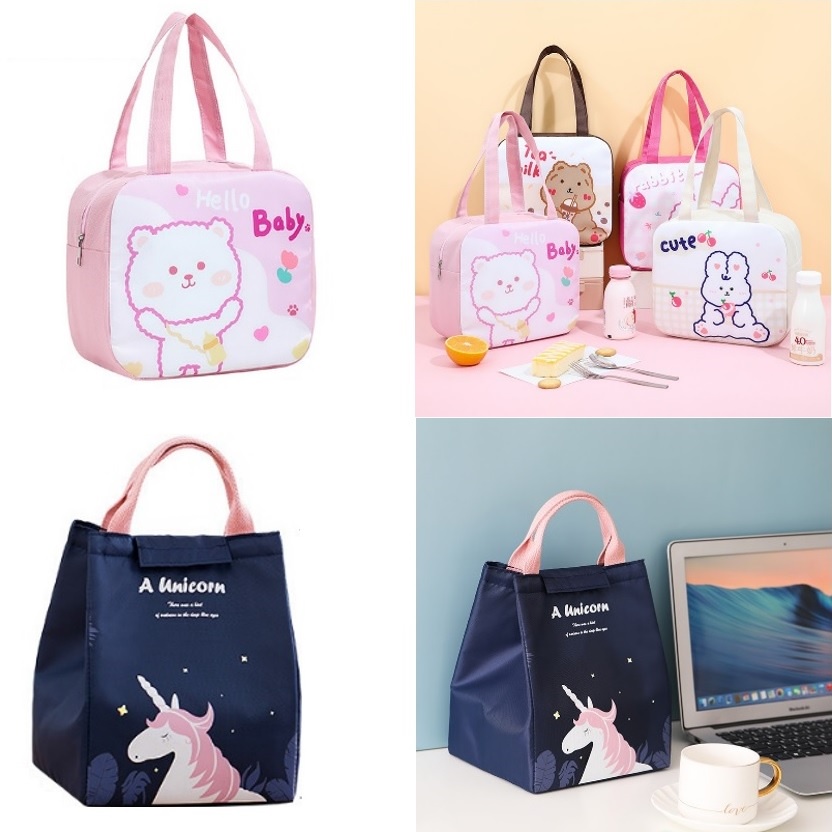 Goodie Bag Tas Bekal Foldable Lunch Tote Bag Bento Makan Tas Souvenir