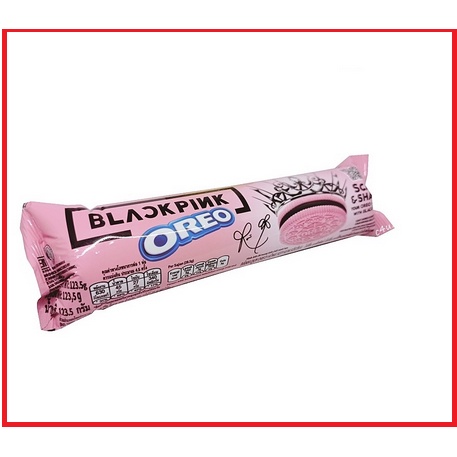 Biskuit Oreo Blackpink roll edisi khusus warna pink