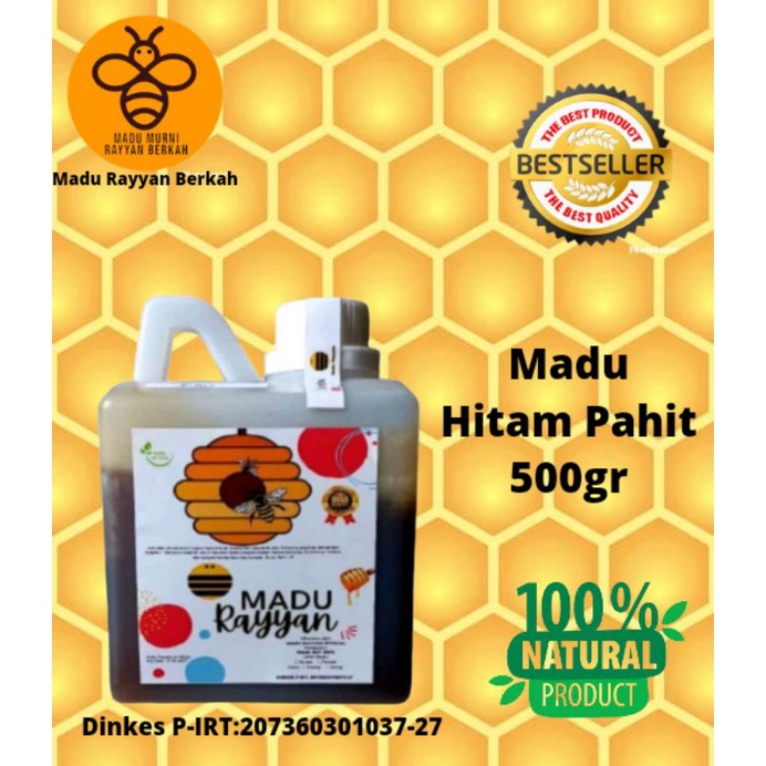 

Madu Hitam Pahit Super Nektar Mahoni 500gr Fresh Raw Honey Asli Alami