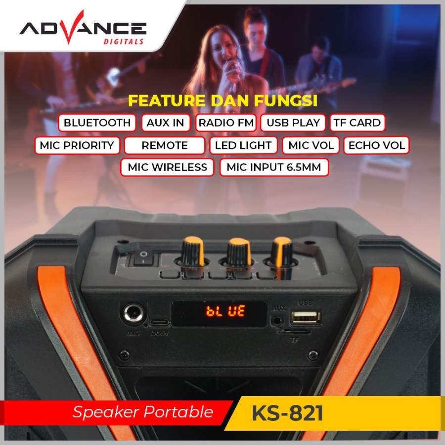 Advance Speaker Meeting Portable 8&quot; Inch KS-821