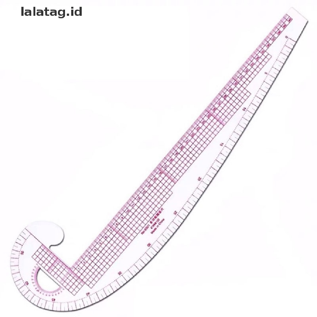 [lalatag] Penggaris Jahitan French Curve Bahan Plastik Multi Fungsi Easy Curve Ruler Untuk Knitters [ID]