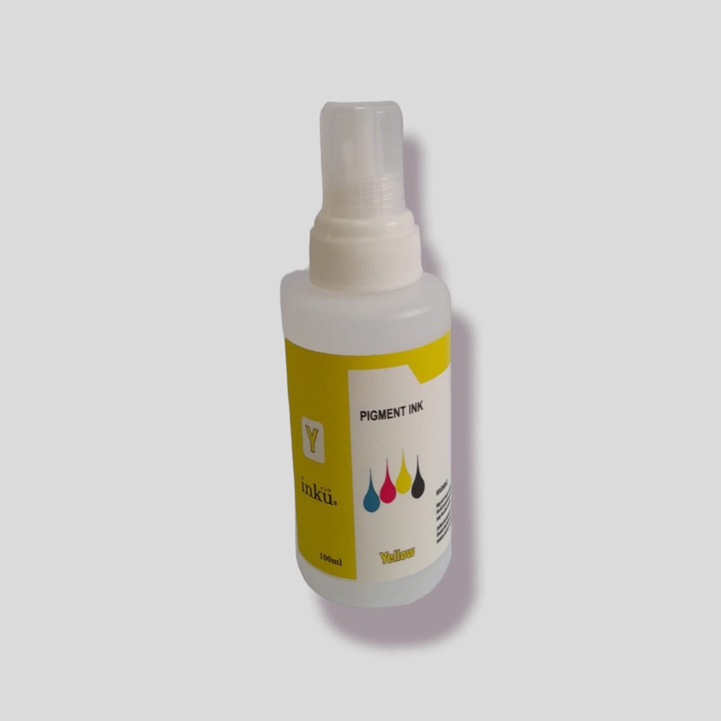 Tinta Pigment INKU For CANON &amp; HP @100ml (Harga 1 Set/4 Botol)