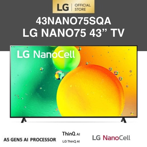 LG LED SMART TV 43 inch Nanocell 43NANO75TPA 4K DIGITAL TV