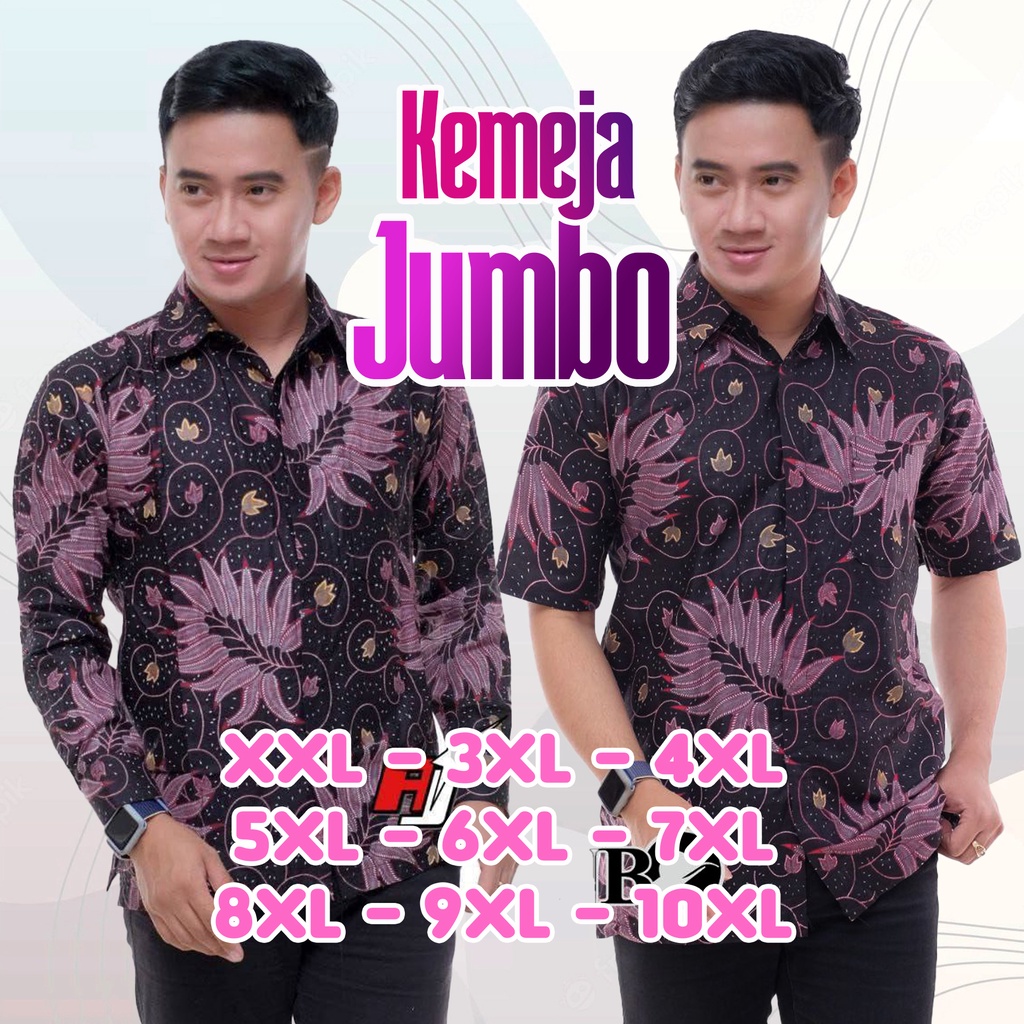 COD - KEMEJA BATIK JUMBO - KEMEJA BATIK JUMBO MURAH - KEMEJA BATIK JUMBO MURAH - KEMEJA BATIK BIG SI