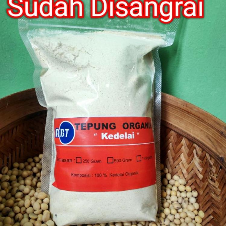 

SUPER LARIS T924 Tepung / Bubuk Kedelai Murni Organik 1 Kilogram ➔