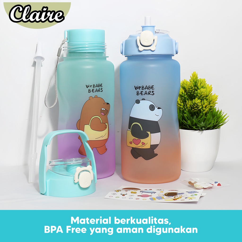 Botol We Babe Bears 2 IN 1 / BOTOL MINUM KARAKTER KAPASITAS 2 LITER