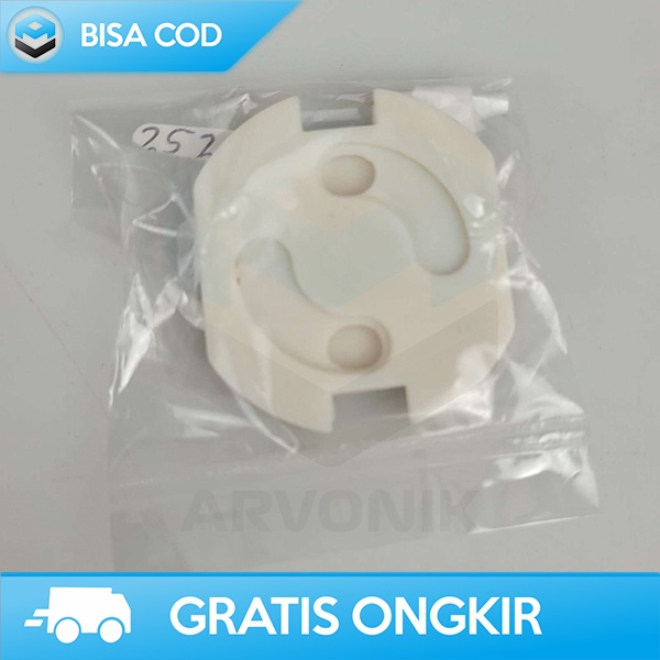 PENGAMAN STOP KONTAK SAFETY SOCKET EU SPRING STYLE PLASTIK 3.5x3.3CM