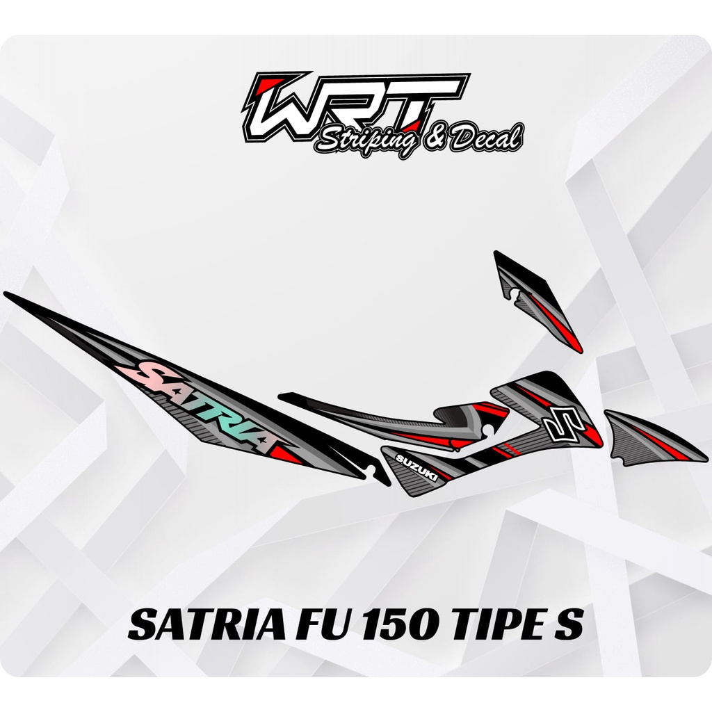 Striping Satria FU Tipe S-Stiker Decal Satria FU 150 Tipe S Racing Simpel