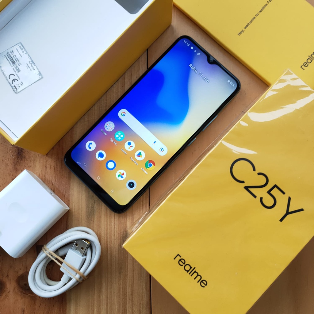 REALME C25Y SECOND 4/64GB HANDPHONE SECOND HP SEKEN HP BEKAS HP MURAH