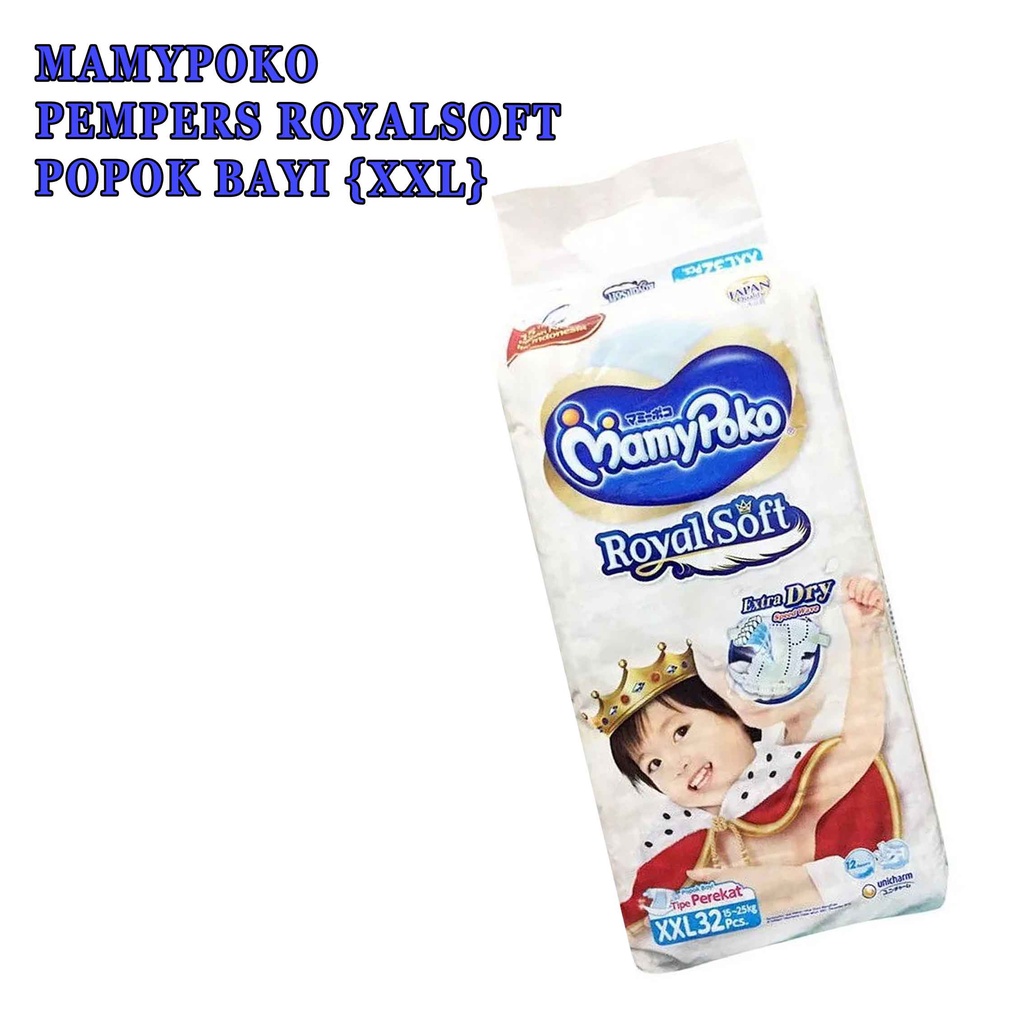 Pempers royal soft* mamypoko* popok bayi* pempers ukuran XxL