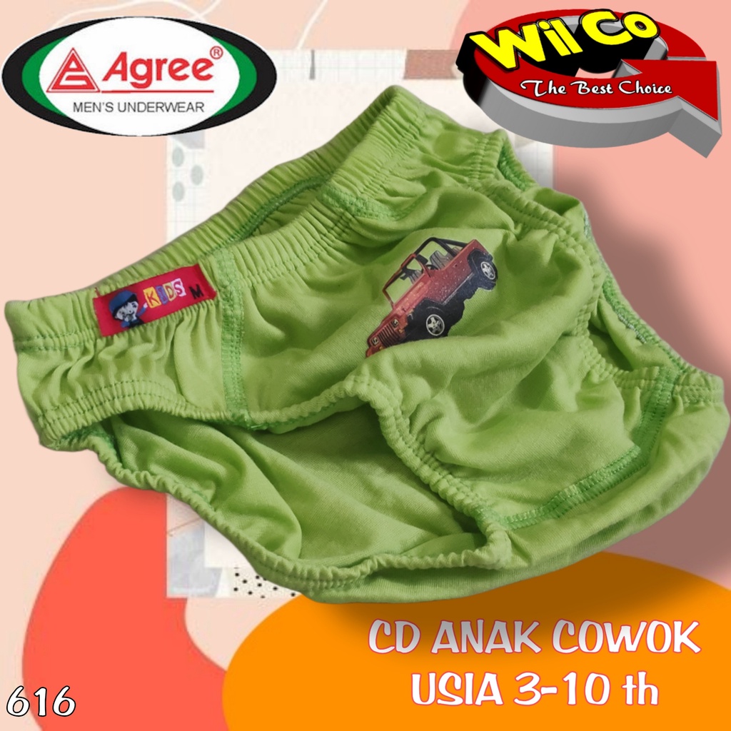 K616 - (Harga 1Pcs) CELANA DALAM ANAK PAKAIAN DALAM ANAK COWOK SIZE S - XL