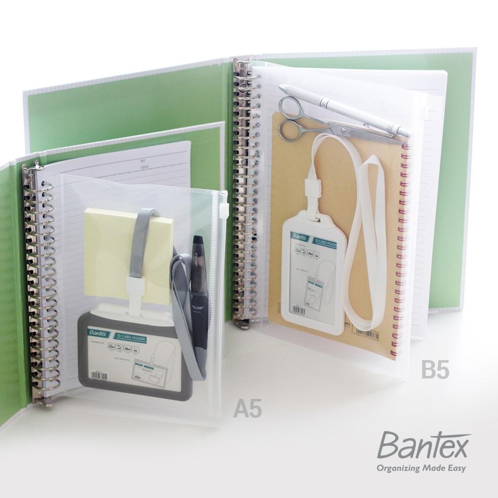 

■»► Bantex Zipper Pocket For Multiring Binder B5 26 Holes 8073 08