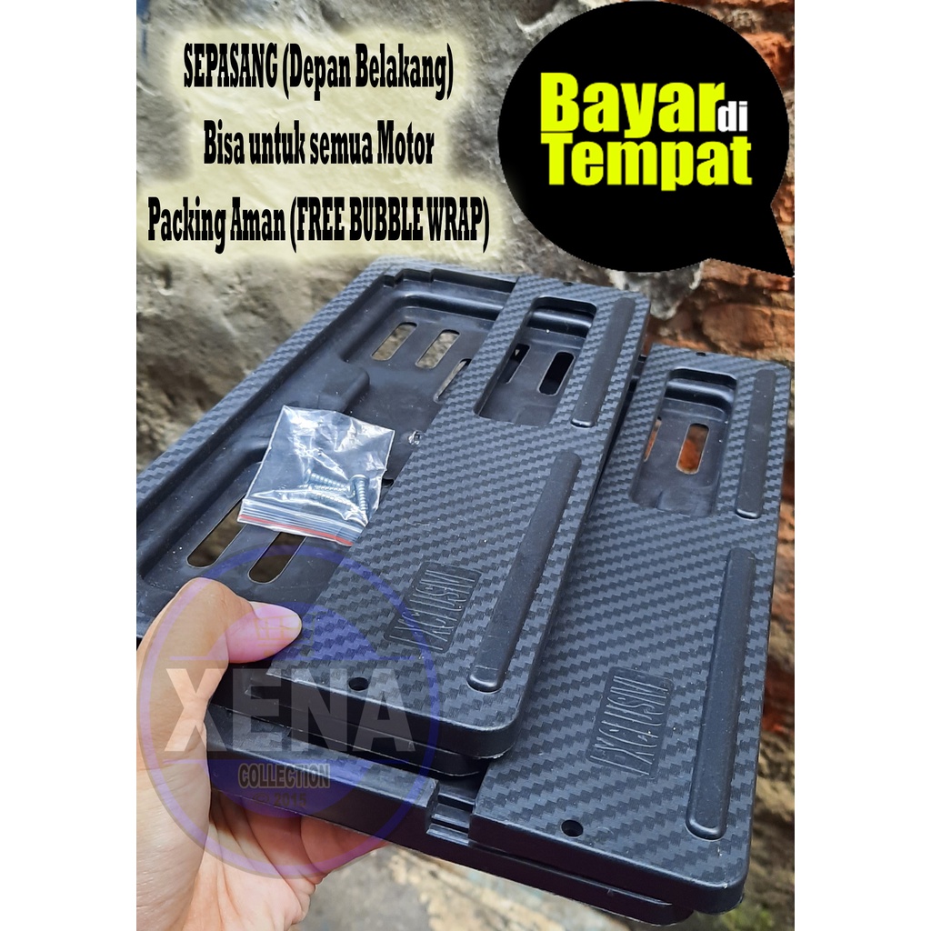 Cover Dudukan Nomor Plat Karbon Universal