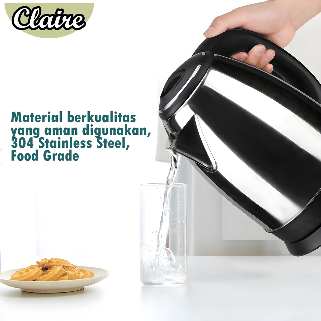 TEKO TAHAN PANAS KETTLE 2 LITER TEKO LISTRIK SERBAGUNA
