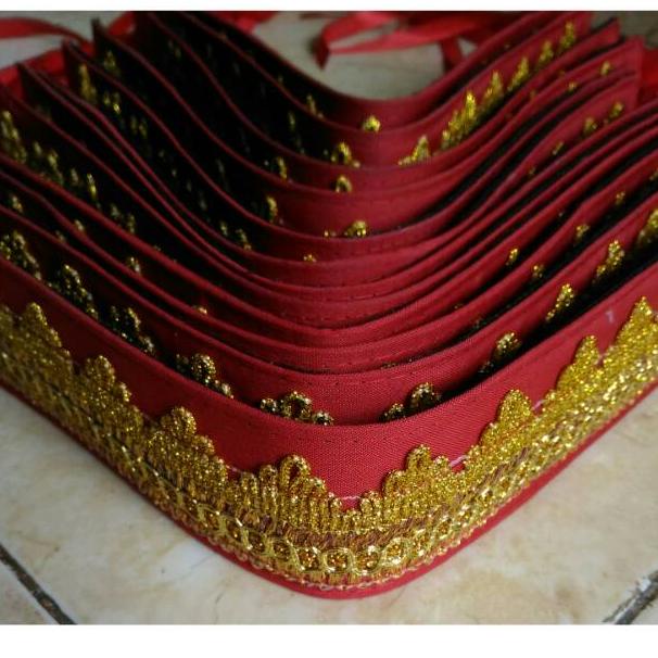 QAT.15Ja23ᴸ– Sortali Adat Batak Ikat Kepala Penari Tarian Karo Sor tali Pengantin Wanita Ulos