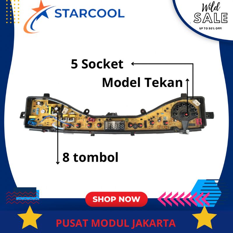 POLYTRON ZEROMETIC  PAW 75511 / PAW 85511 / PAW 95511 modul pcb mesin cuci Top Loading