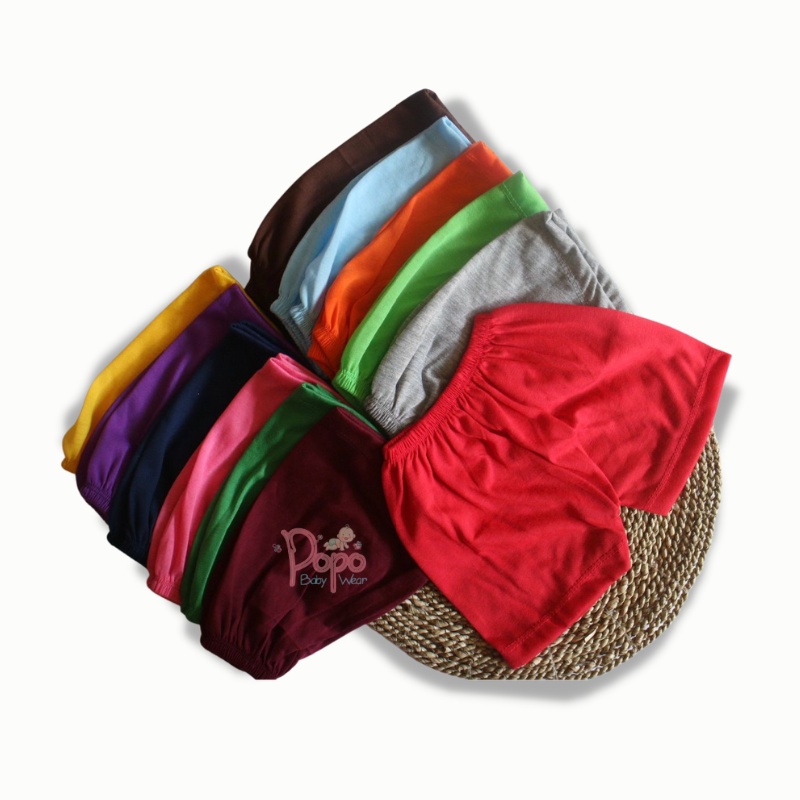 CELANA PENDEK POLOS BAYI/ BABY BASIC PANTS (12 WARNA)