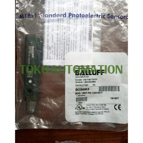 BOS00K3 BOS 18KF-PA-1QD-S4-C PNP M18 Photoelectric sensor PT88 automationc00 Kualitas Baik