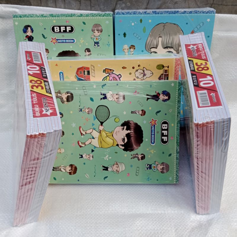 

(promo) 1 pak isi 10 pcs buku NEW STAR / buku tulis 38 lembar