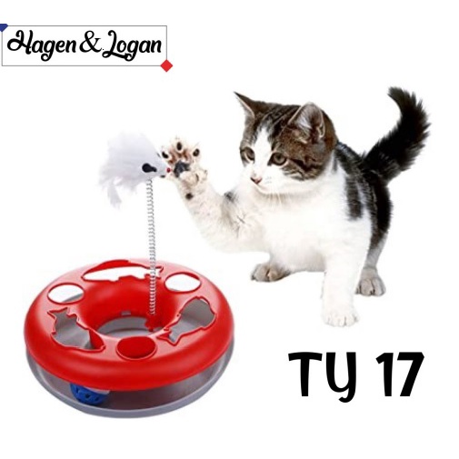 Cat Toy Circular Tikus Per TY17 - Mainan Kucing Interaktif Bola Kerincing