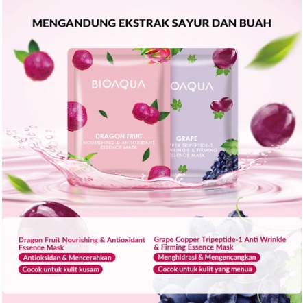 BIOAQUA sheet mask FRUIT SERIES | Hydrating Essence face Mask Brightening Moisturizing skin care anti aging