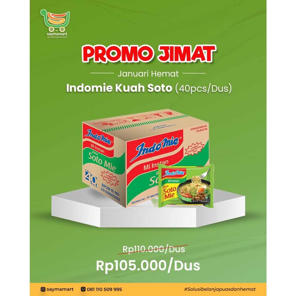 

Indomie Soto Mie 40 pcs/Dus