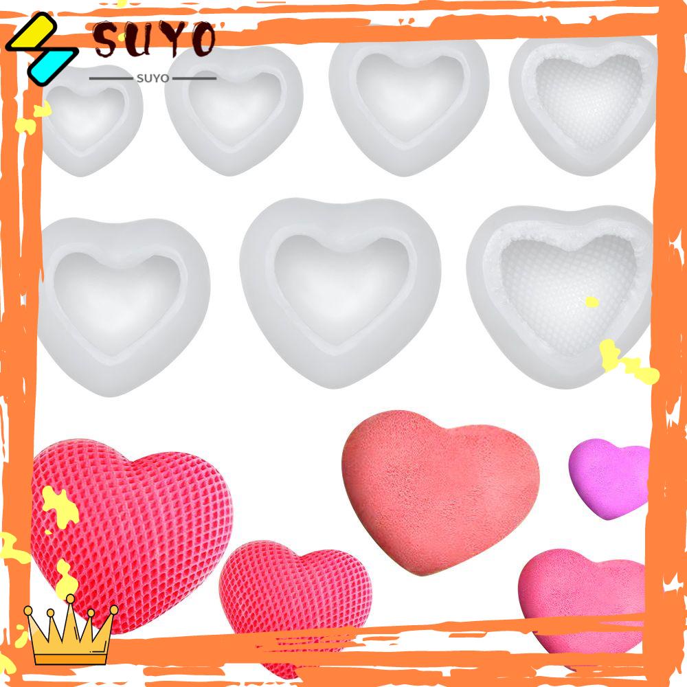 Suyo Cetakan Lilin 3D Handmade Hari Valentine UV Epoxy Resin Lilin Aromaterapi Fondant Kue Cetakan Silicone Mold