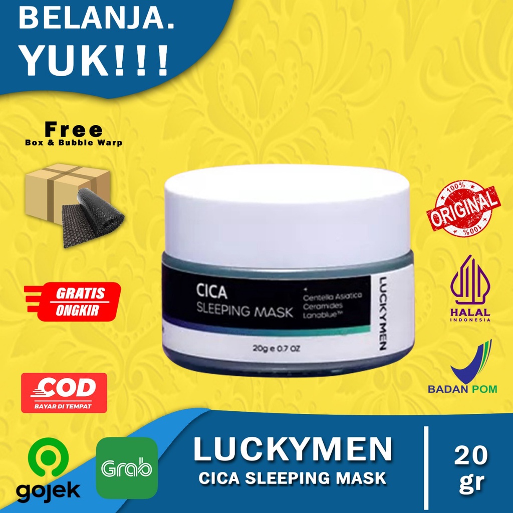 LUCKYMEN Cica Sleeping Mask (Garansi Uang Kembali Jika Produk Palsu)