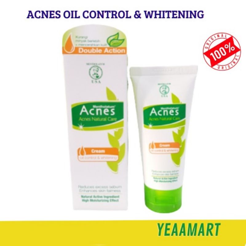 Acnes Cream Oil Control &amp; Whitening 40Gr