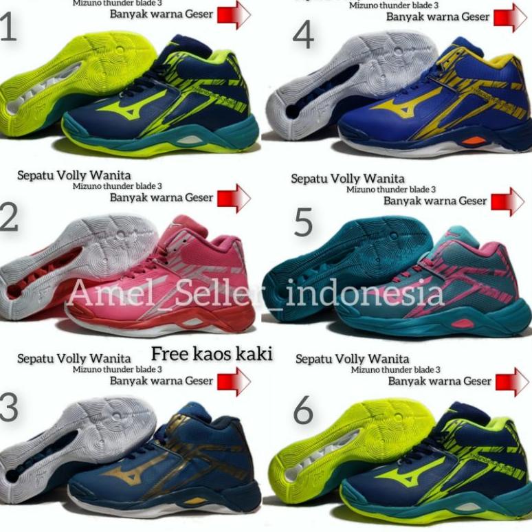 Sepatu Mizuno Thunder Blade  Sepatu Olaraga Volly Wanita Sepatu Mizuno Thunder Blade 3 Sepatu Volly 
