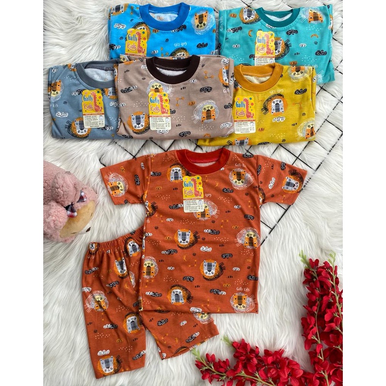 stelan baju bayi / baju anak laki laki perempuan murah lucu motif GAFFY KIDS NEW PENDEK 2 TAHUN - 6 TAHUN