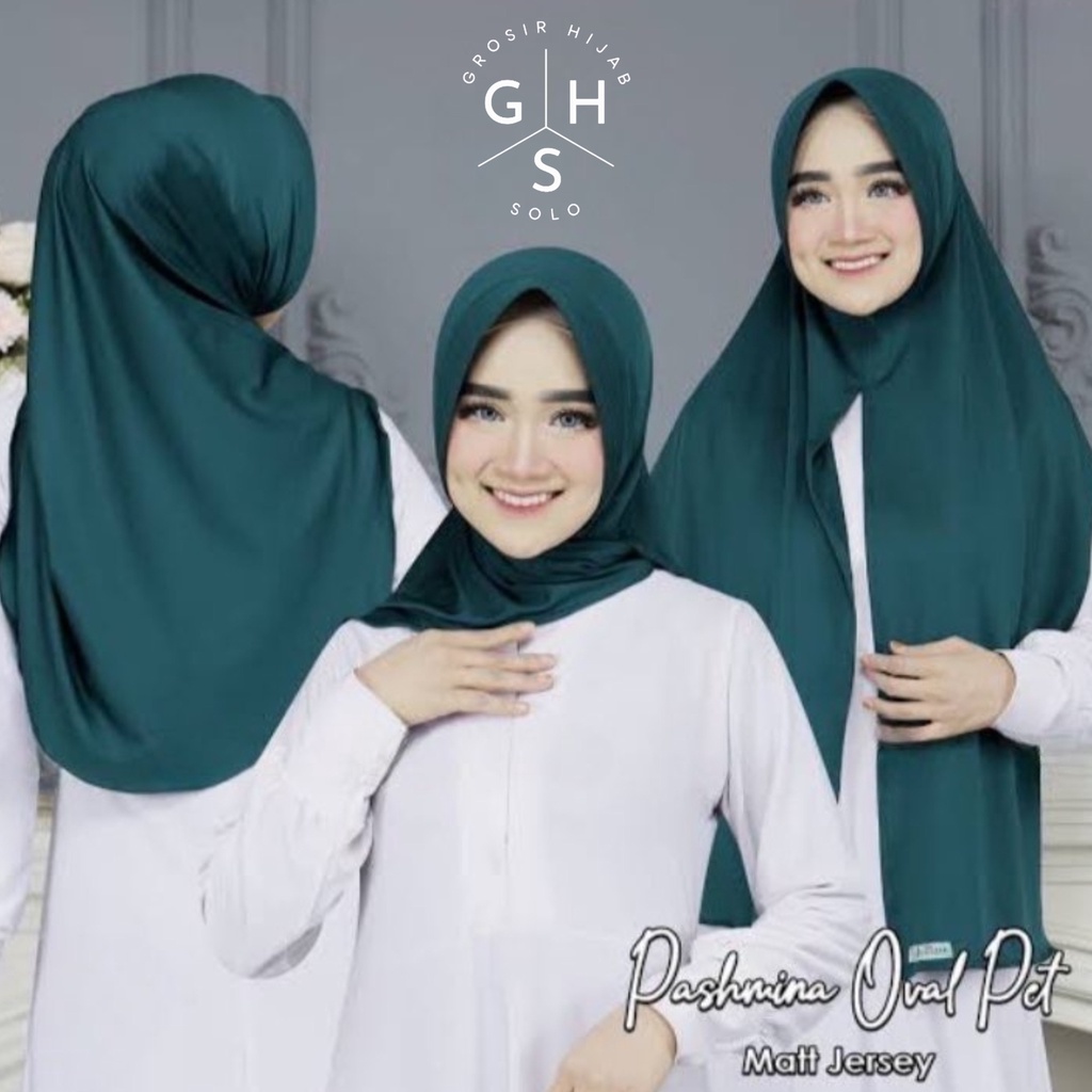 (KJI) HIJAB PASHMINA NIRWANA PED BELAH JILBAB INSTAN JERSEY BERGO PREMIUM