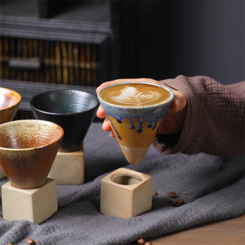 PF-ENSUI Cone Stoneware Mug / Cangkir kopi kerucut