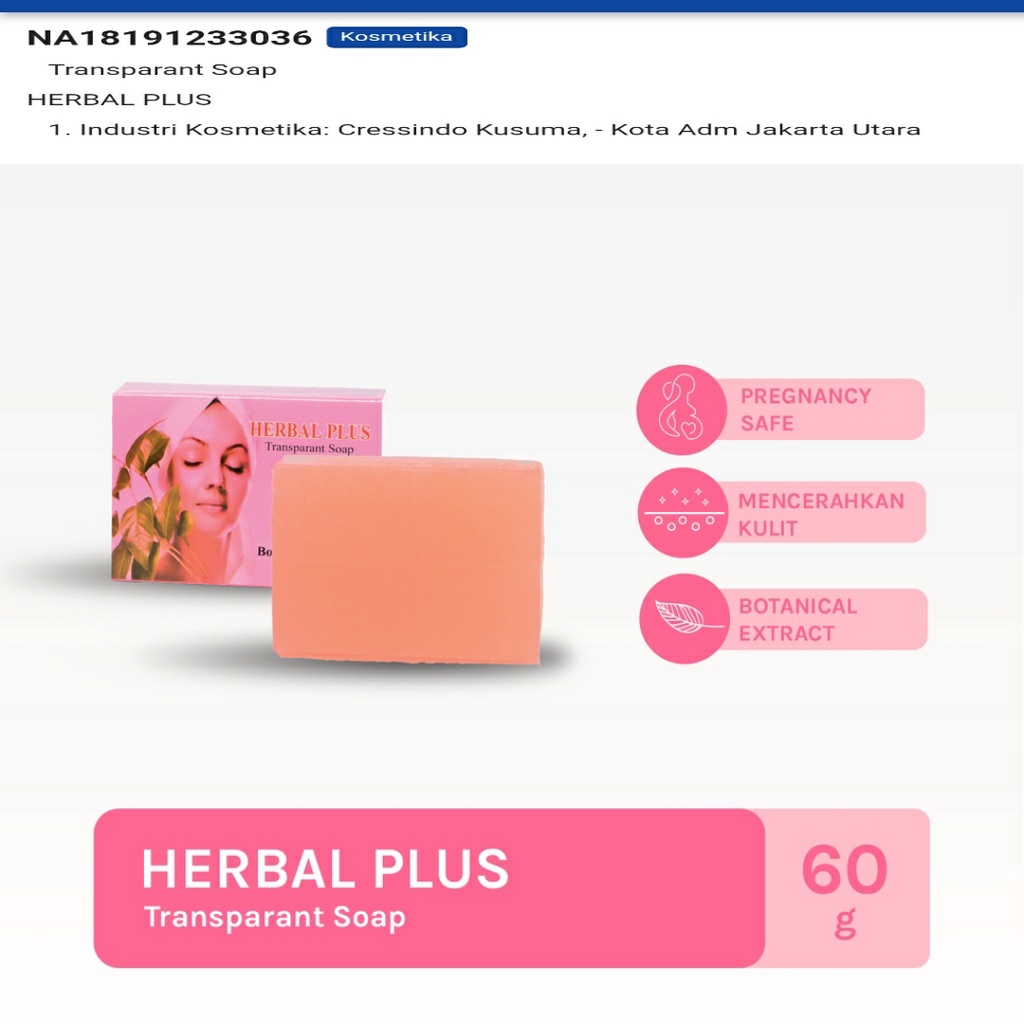 ( BPOM )PAKET HERBAL PLUS 4IN1/3IN1/2IN1 ORIGINAL FACIAL FOAM HERBAL PLUS_SABUN BATANG HERBAL PLUS_CREAM HERBAL PLUS_TONER HERBAL PLUS_SERUM HERBAL PLUS