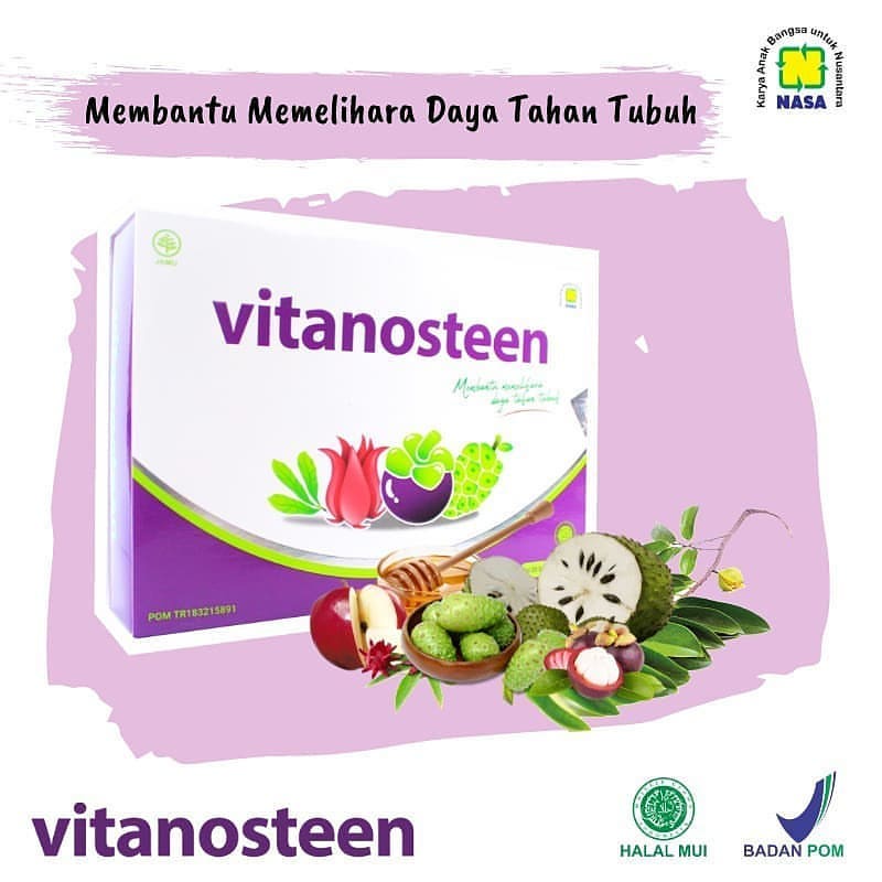 

Vitanosteen Minuman Herbal Extrac manggis,Mengkudu dan Sirsak 20 Sachet