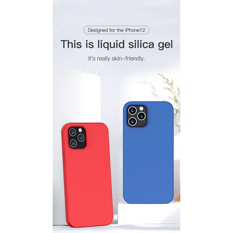 TOTU Casing iPhone 12/Mini/12 Pro/Max Liquid Silicone Case Anti Noda