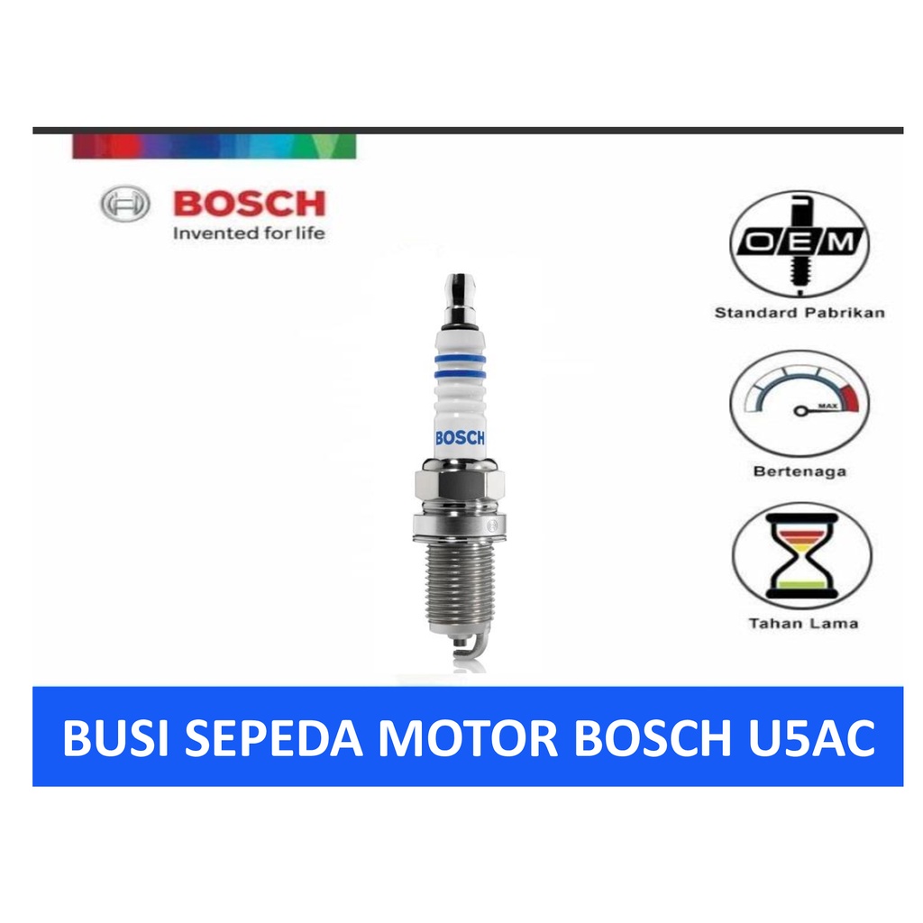 BUSI SEPEDA MOTOR YAMAHA FORCE MERK BOSCH U5AC