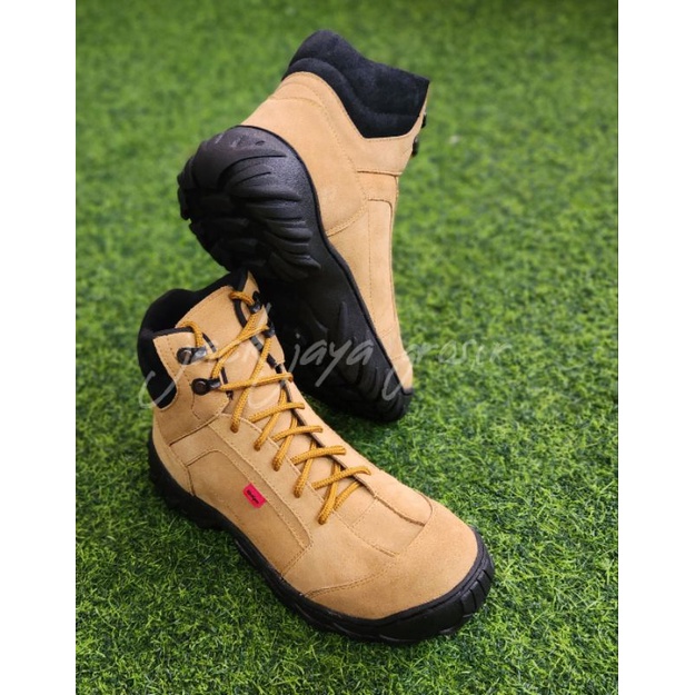 boot safety pria full kulit original suide sepatu boot