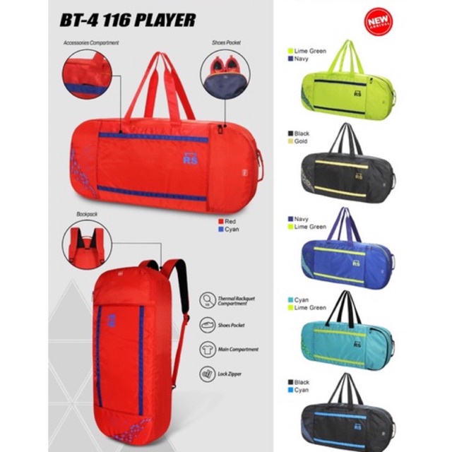 Tas Badminton RS BT4 PLAYER 116 Ransel Jinjing Backpack Original
