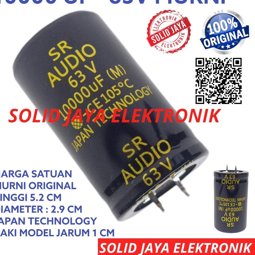 Best Seller CAPASITOR ELCO 10000UF 63V SR AUDIO ASLI MURNI 10000 UF MIKRO MICRO 63 V VOLT ORI ORIGIN